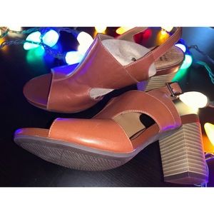 Clark’s Brown Heeled Sandals